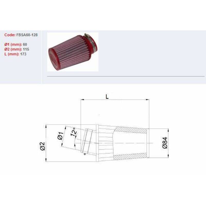 FILTRO AIRE BMC FBSA60-128