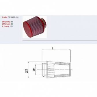 Filtro De Aire de Potencia BMC Ø60 FMSA60-100