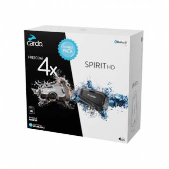 Combo Pack Intercomunicador Cardo Freecom 4x Y Spirit HD