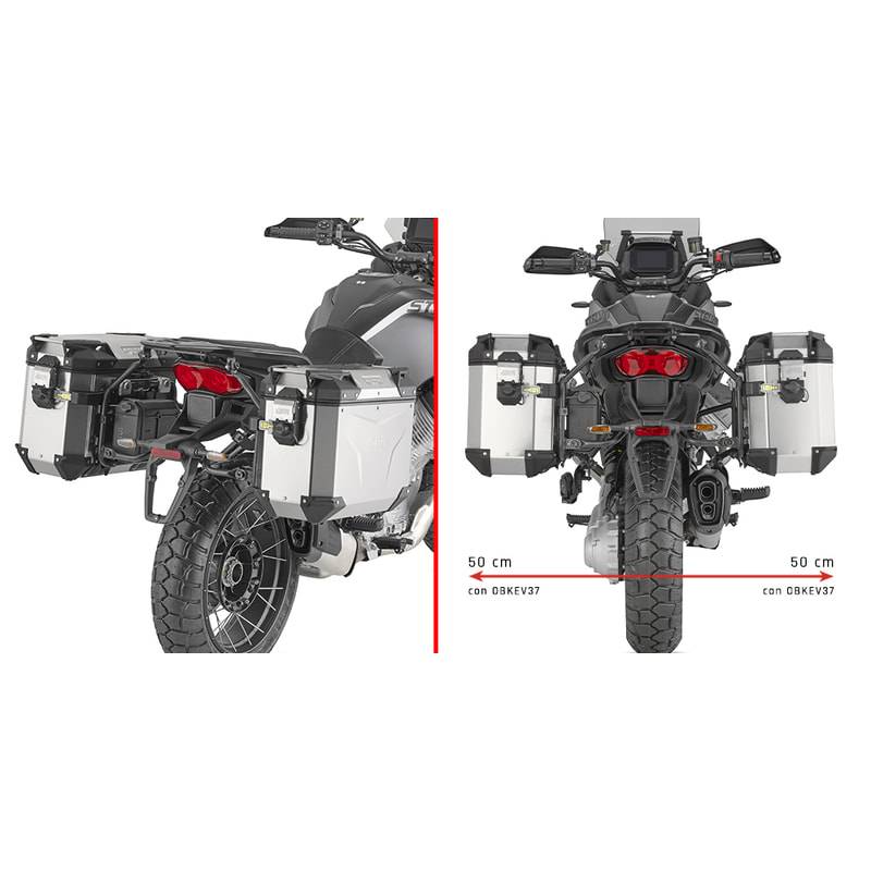 Fijación Portamaletas Lateral Givi PLO8208CAM Moto Guzzi Stelvio 1000