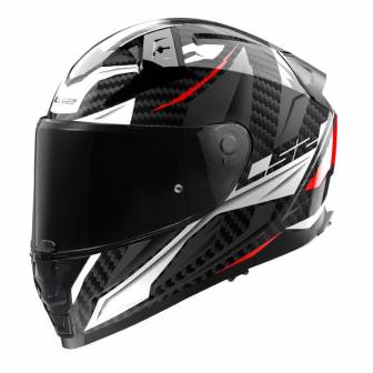 Casco LS2 FF811 Vector II Carbon Savage White/Red/Grey