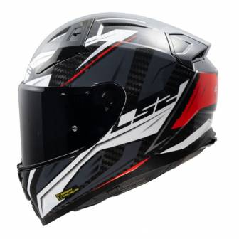 Casco LS2 FF811 Vector II Carbon Savage White Red Grey