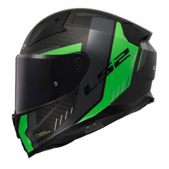 Casco LS2 FF811 Vector II Carbon Grid Matt Fluo Green