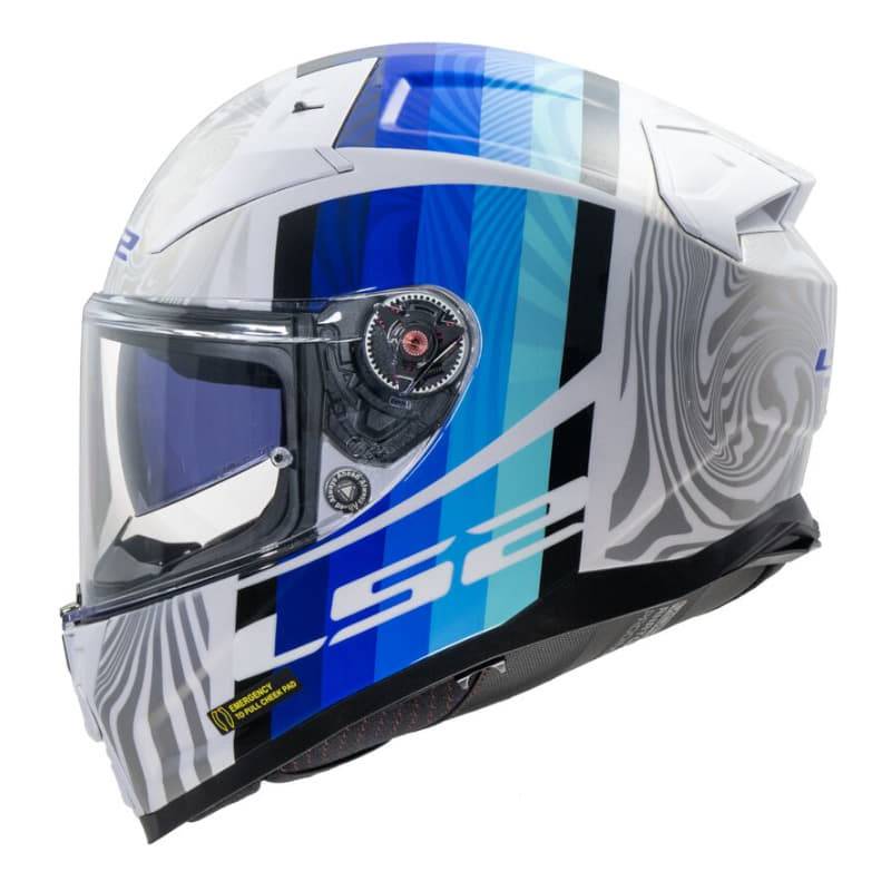 Casco LS2 FF811 Vector II Freedom White Silver