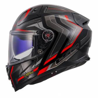 Casco LS2 FF811 Vector II Alizer Black Red