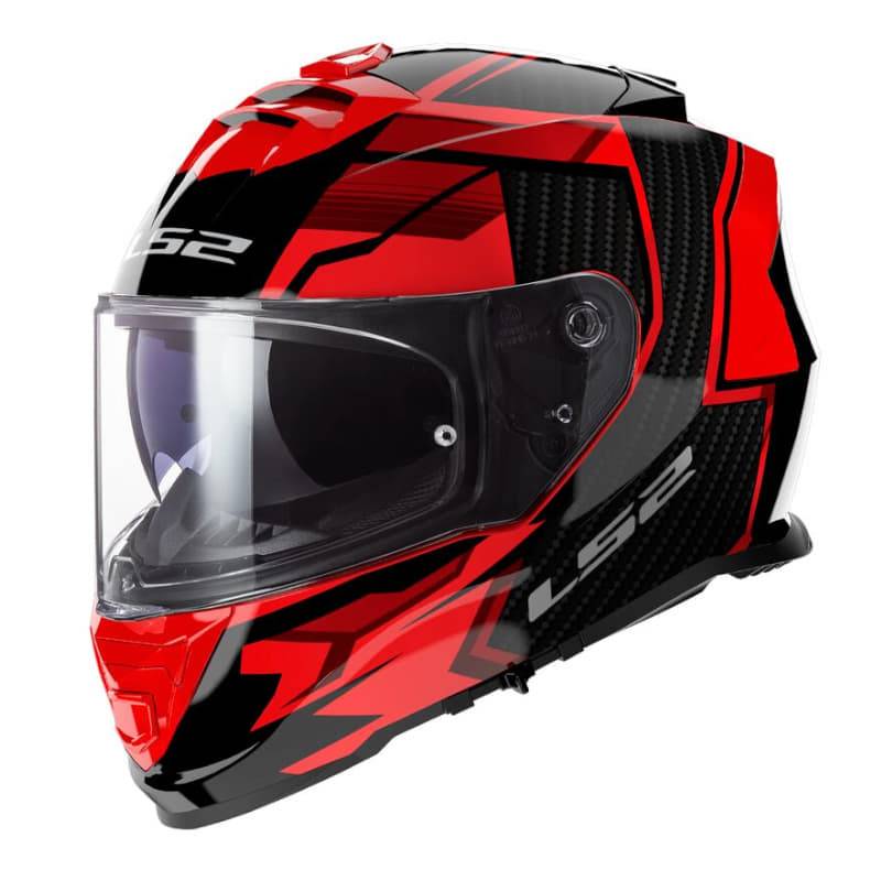 Casco LS2 FF800 Storm II Tracker Black Red