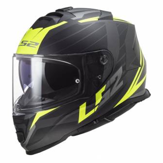 Casco LS2 FF800 Storm II Nerve Matt Black H-V Yellow