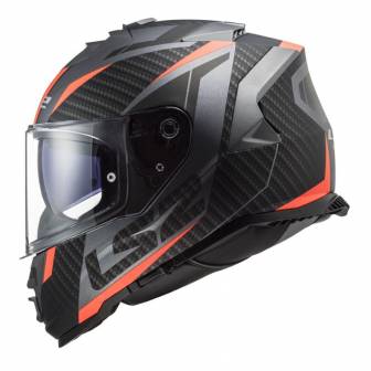 Casco LS2 FF800 Storm II Racer Matt Titanium Orange