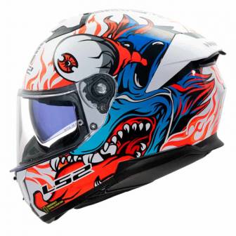 Casco LS2 FF808 Stream II Inferno White Blue