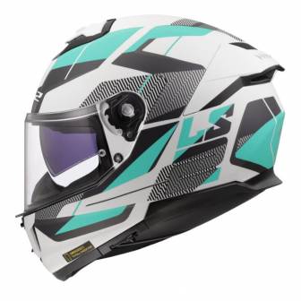 Casco LS2 FF808 Stream II Road Cyan Light Grey