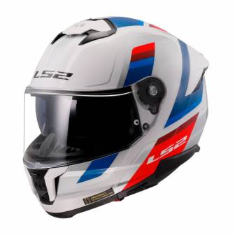 Casco LS2 FF808 Stream II Vintage White Blue Red