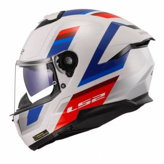 Casco LS2 FF808 Stream II Vintage White Blue Red