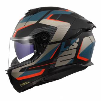 Casco LS2 FF808 Stream II Road Matt Black Blue