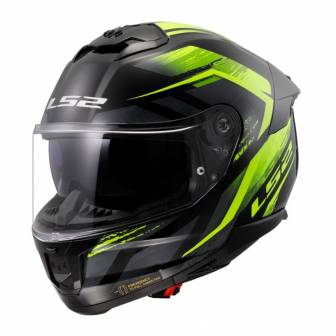 Casco LS2 FF808 Stream II Fury Black H-V Yellow