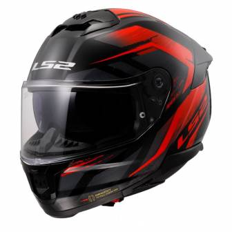 Casco LS2 FF808 Stream II Fury Black Red