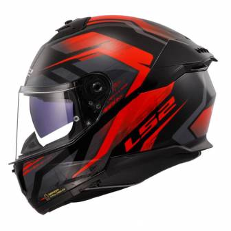 Casco LS2 FF808 Stream II Fury Black Red