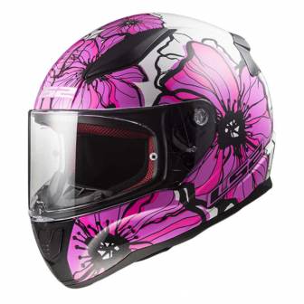 Casco LS2 FF353 Rapid II Poppies Pink