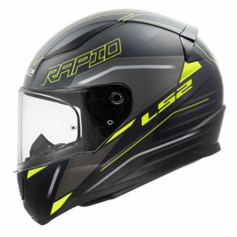 Casco LS2 FF353 Rapid II Rokku Matt Black H-V Yellow