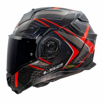 Casco LS2 FF901 Advant X Carbon Future II Red