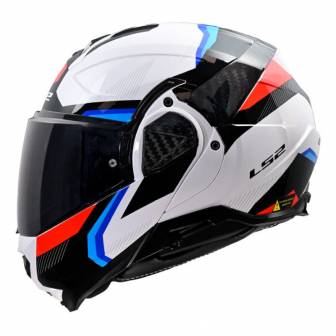 Casco LS2 FF910 Advant II Triple White Blue Red