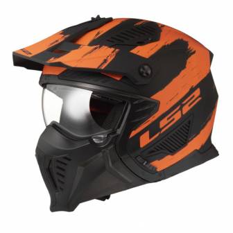 Casco LS2 OF606 Drifter Mud Matt Black Orange