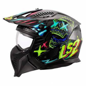 Casco LS2 OF606 Drifter Rayz Black Blue