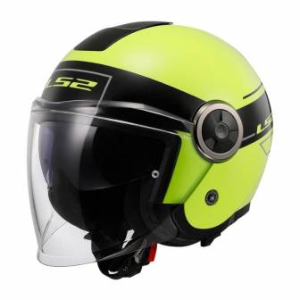 Casco LS2 OF620 Classy Classic Black H-V Yellow