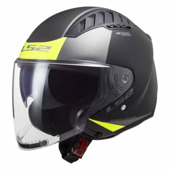 Casco LS2 OF600 Copter II Urbane Matt Black H-V Yellow