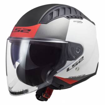 Casco LS2 OF600 Copter II Urbane Matt White Red