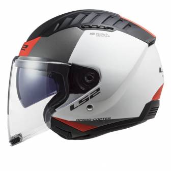 Casco LS2 OF600 Copter II Urbane Matt White Red