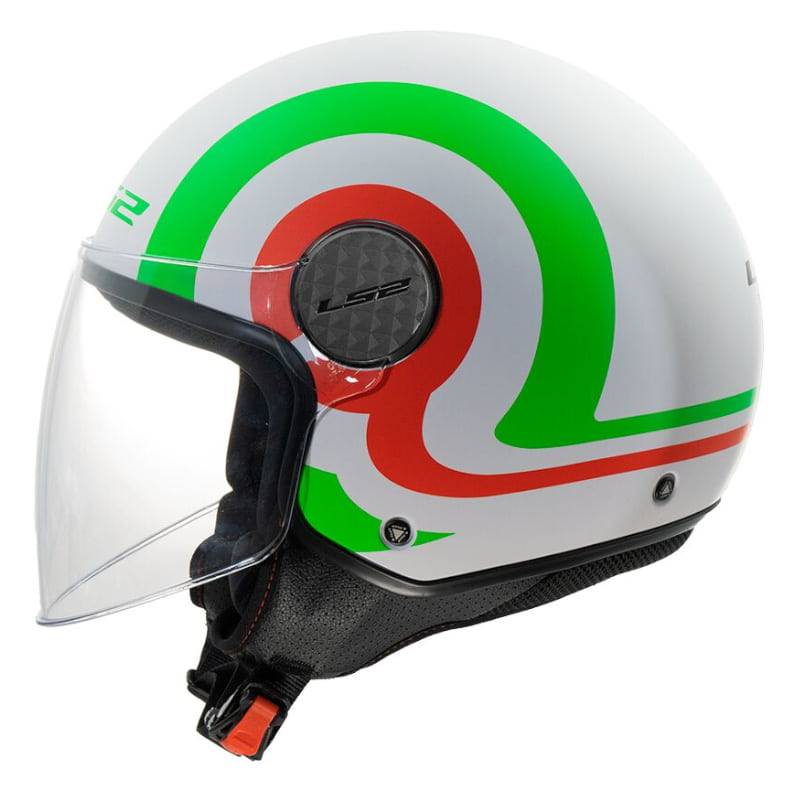 Casco LS2 OF558 Sphere Lux II Urby White Green Red