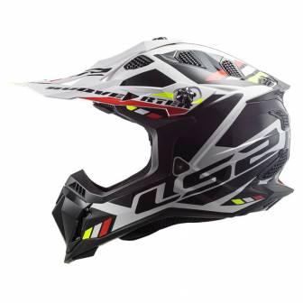 Casco LS2 MX700 Subverter Evo II Stomp White Black