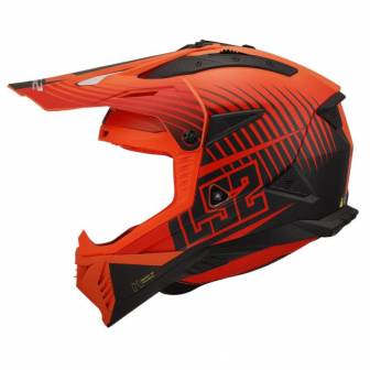 Casco LS2 MX708 Fast II Duck Matt H-V Orange