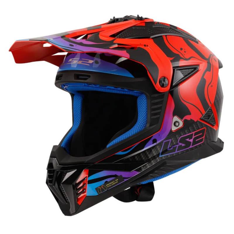 Casco LS2 MX708 Fast II Wash Red