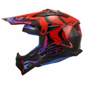 Casco LS2 MX708 Fast II Wash Red