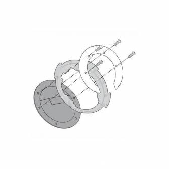 Kit Adaptador Givi Bolsa Tanklock BF89 CF Moto