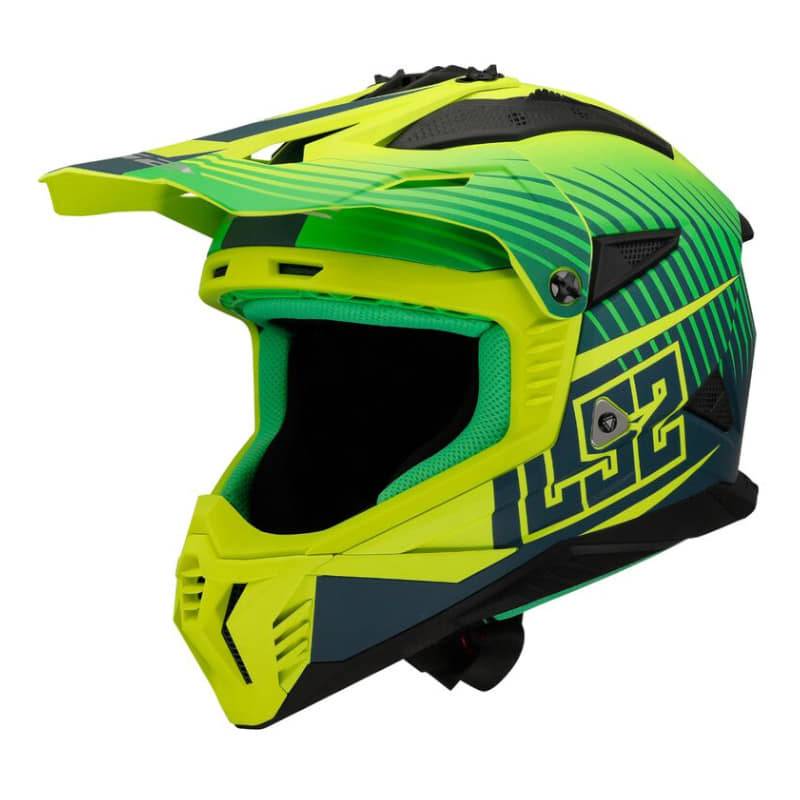 Casco LS2 MX708 Fast II Duck Matt H-V Green Yellow