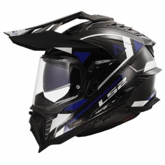 Casco LS2 MX701 Explorer Carbon Adventure Blue