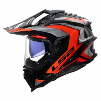 Casco LS2 MX701 Explorer Carbon Frontier II Orange