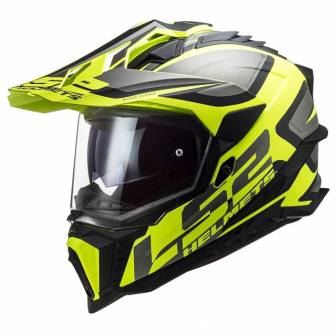 Casco LS2 MX701 Explorer Alter Matt Black H-V Yellow