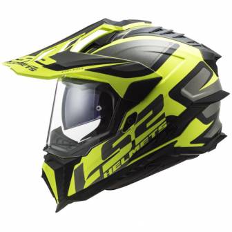 Casco LS2 MX701 Explorer Alter Matt Black H-V Yellow