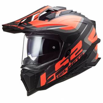 Casco LS2 MX701 Explorer Alter Matt Black Orange