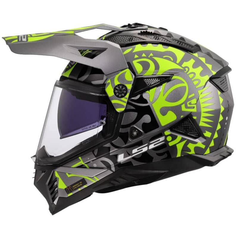 Casco LS2 MX702 Pioneer II Rangi H-V Yellow