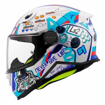 Casco LS2 Junior FF812 Kid Next Level Gloss White