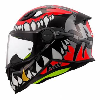 Casco LS2 Junior FF812 Kid Punk Grey Red