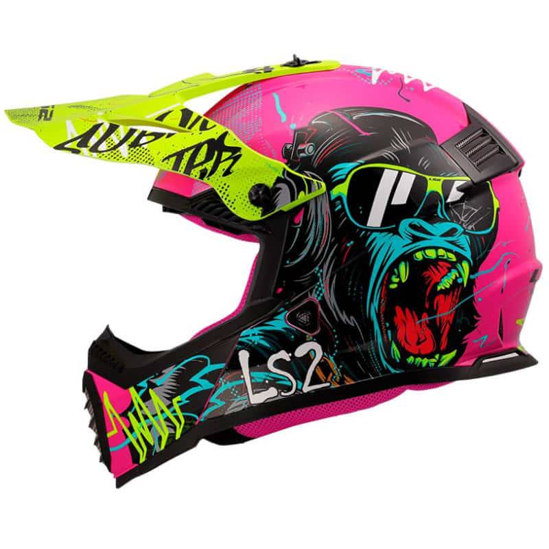 Casco LS2 Junior MX437 Fast Evo II Gorilla Purple