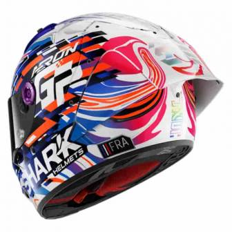 Casco Shark Aeron GP Réplica Zarco Carbon Violet Blue