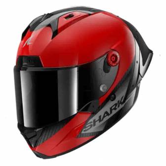 Casco Shark Aeron GP Blank SP Carbon Red