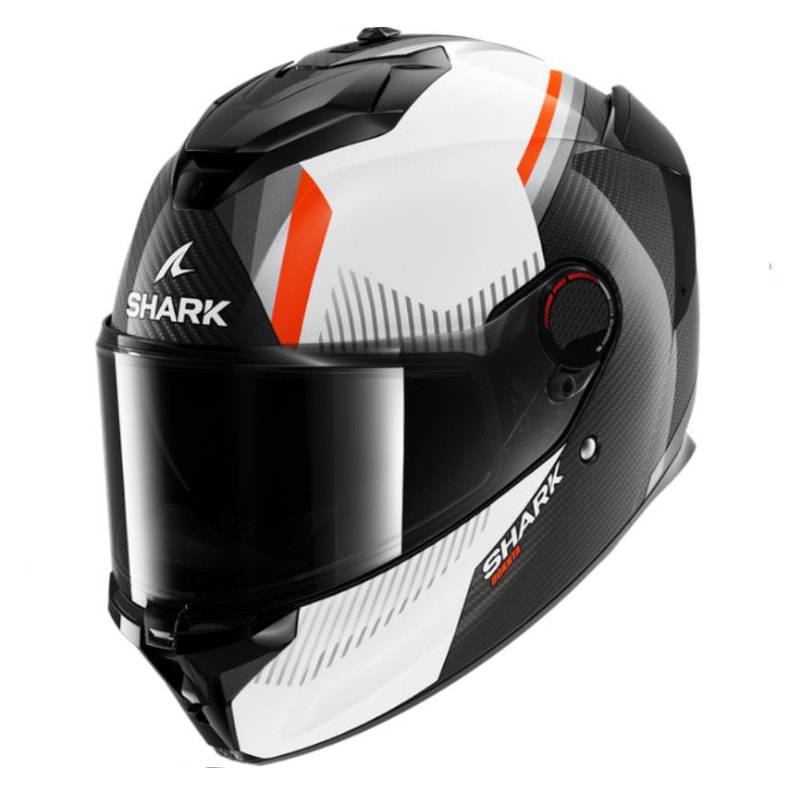 Casco Shark Spartan GT Pro Carbon Dokhta White Orange