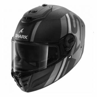 Casco Shark Spartan RS Carbon Shawn Matt Carbon Silver